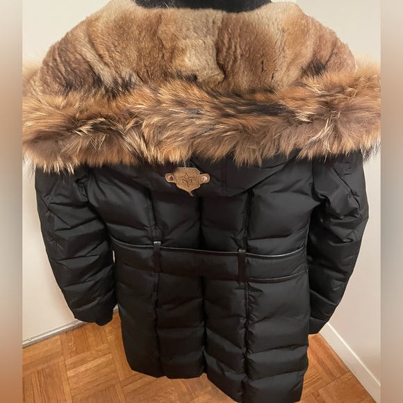 New MACKAGE TRISH down coat with natural fur Signature Collar Size XS - Picture 16 of 16